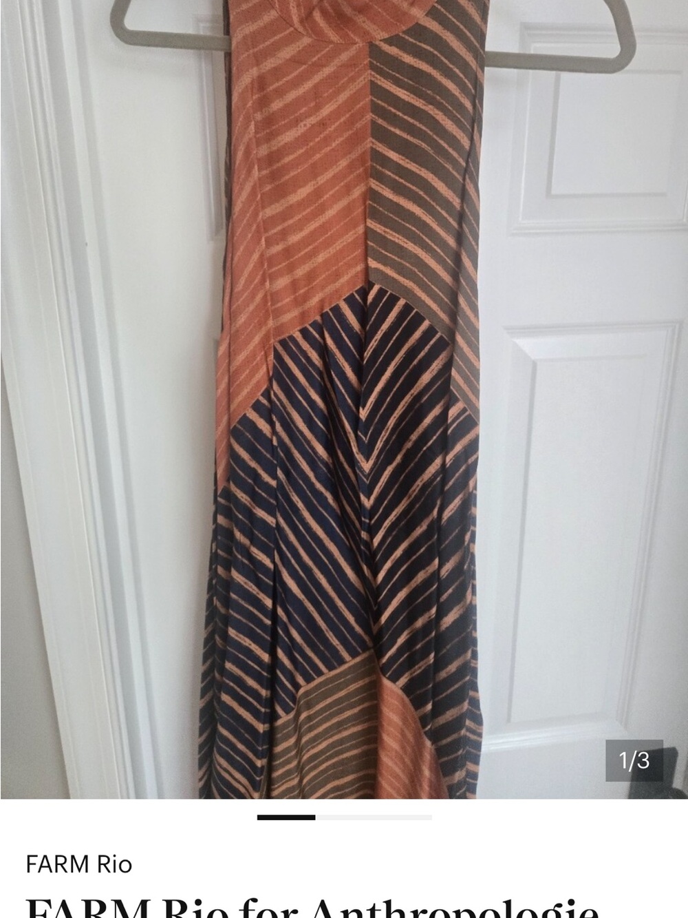 NWT FARM RIO HALTER MAXI DRESS - Picture 2 of 5